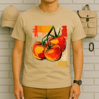 Tomato Vegetable Motif Art Tomato T-Shirt