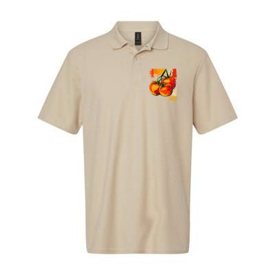 Tomato Vegetable Motif Art Tomato Polo