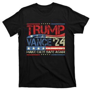 Trump Vance Make Cats Safe Again 2024 Save Our Pets Trump T-Shirt