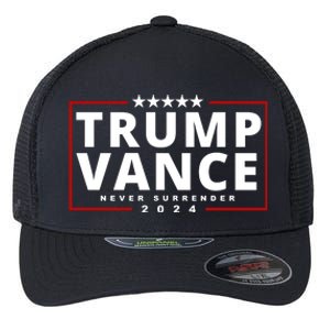 Trump Vance Never Surrender 2024 Politcal Flexfit Unipanel Trucker Cap