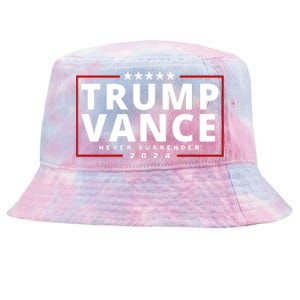 Trump Vance Never Surrender 2024 Politcal Tie-Dyed Bucket Hat