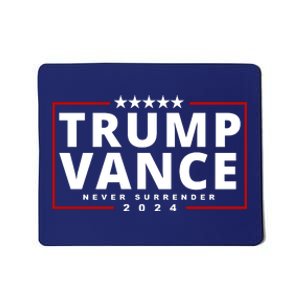 Trump Vance Never Surrender 2024 Politcal Mousepad