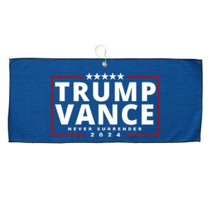 Trump Vance Never Surrender 2024 Politcal Large Microfiber Waffle Golf Towel