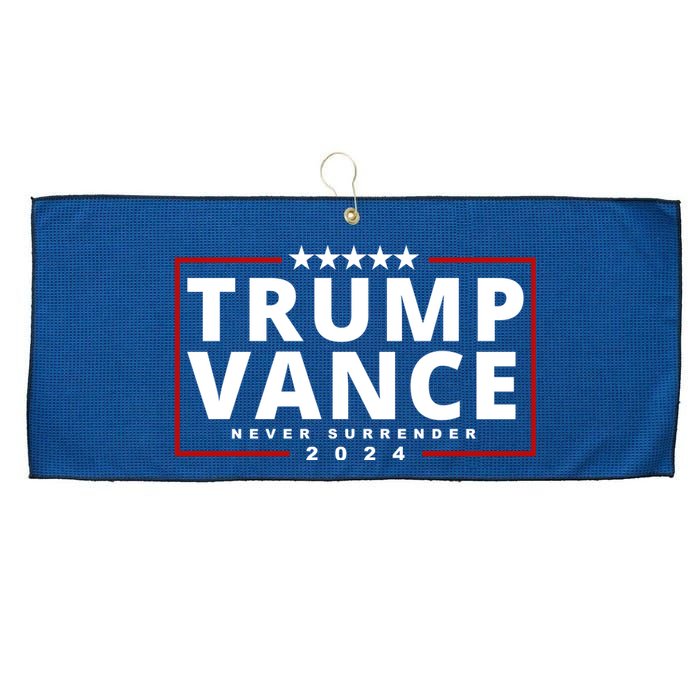 Trump Vance Never Surrender 2024 Politcal Large Microfiber Waffle Golf Towel