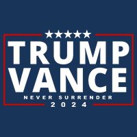 Trump Vance Never Surrender 2024 Politcal Zip Tote Bag