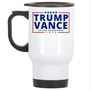 Trump Vance Never Surrender 2024 Politcal Stainless Steel Travel Mug