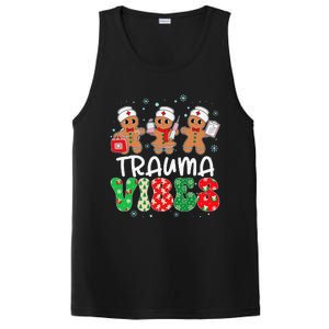 Trauma Vibes Nurse Gingerbread Xmas Stethoscope Christmas PosiCharge Competitor Tank