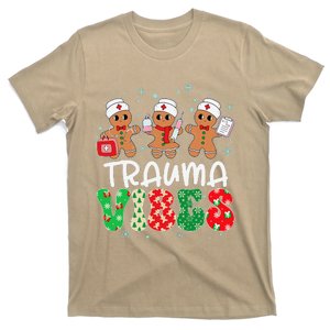 Trauma Vibes Nurse Gingerbread Xmas Stethoscope Christmas T-Shirt