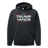 Trump Vance Never Surrender 2024 Performance Fleece Hoodie