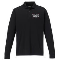 Trump Vance Never Surrender 2024 Performance Long Sleeve Polo