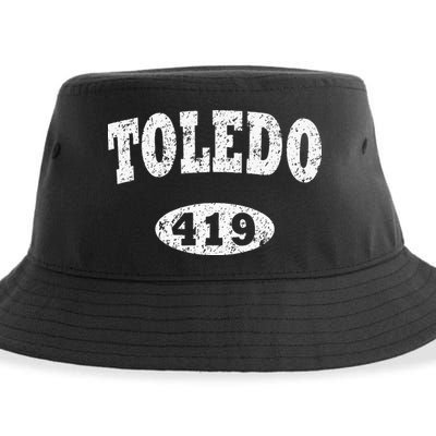 Toledo Vintage Ohio Area Code 419 Sustainable Bucket Hat
