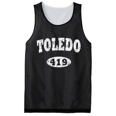 Toledo Vintage Ohio Area Code 419 Mesh Reversible Basketball Jersey Tank