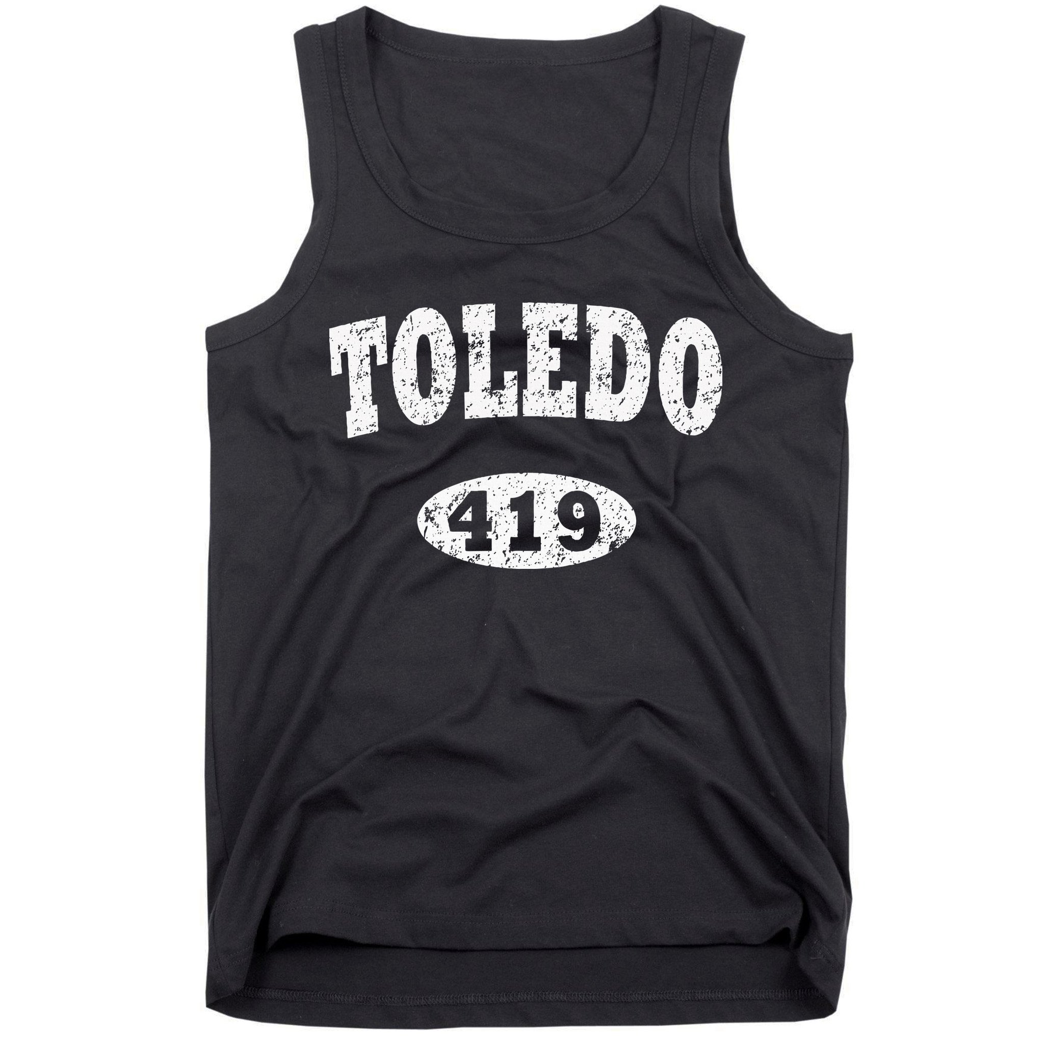 Toledo Vintage Ohio Area Code 419 Tank Top