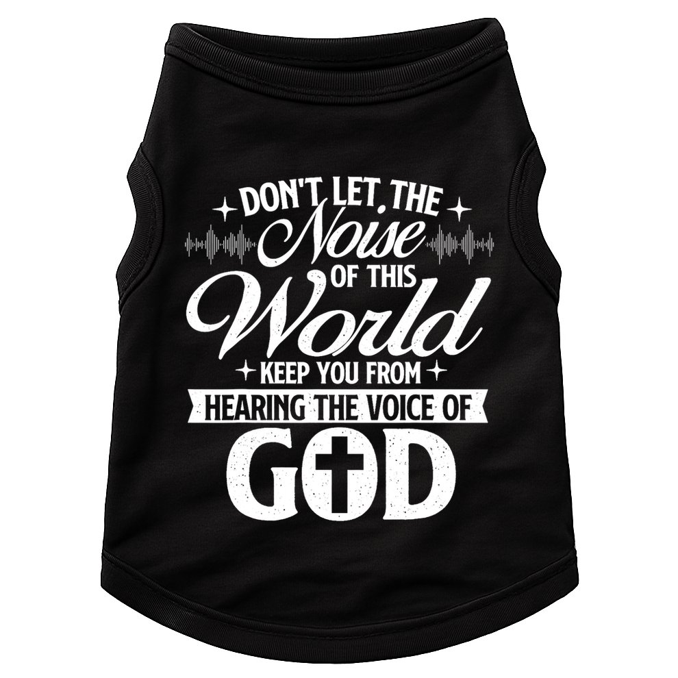 The Voice Of God Christian Faithg Religion Jesus Christ Doggie Tank