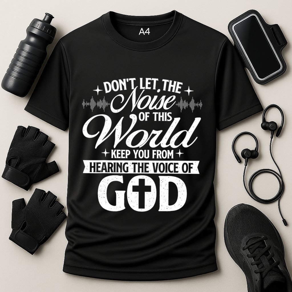 The Voice Of God Christian Faithg Religion Jesus Christ Cooling Performance Crew T-Shirt