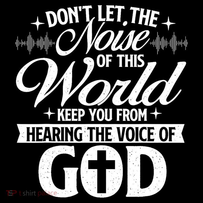 The Voice Of God Christian Faithg Religion Jesus Christ Tall T-Shirt