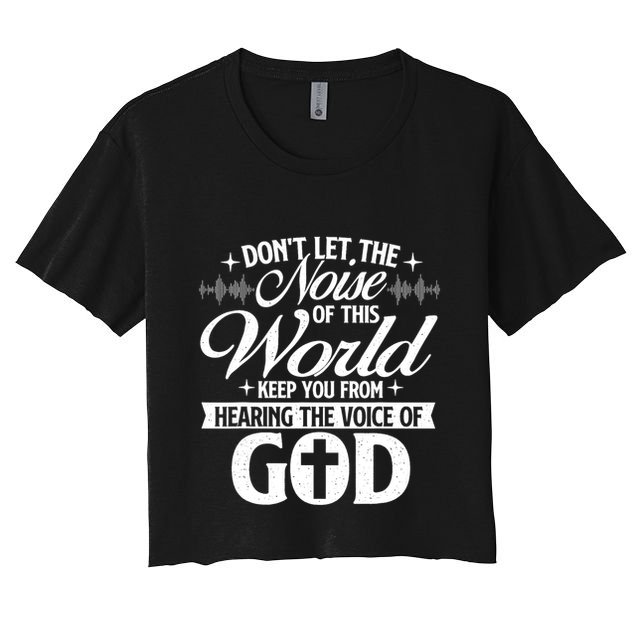 The Voice Of God Christian Faithg Religion Jesus Christ Crop Top