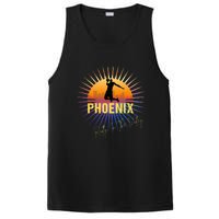 The Valley Oop Phoenix Basketball Retro Sunset Rally PosiCharge Competitor Tank