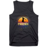 The Valley Oop Phoenix Basketball Retro Sunset Rally Tank Top