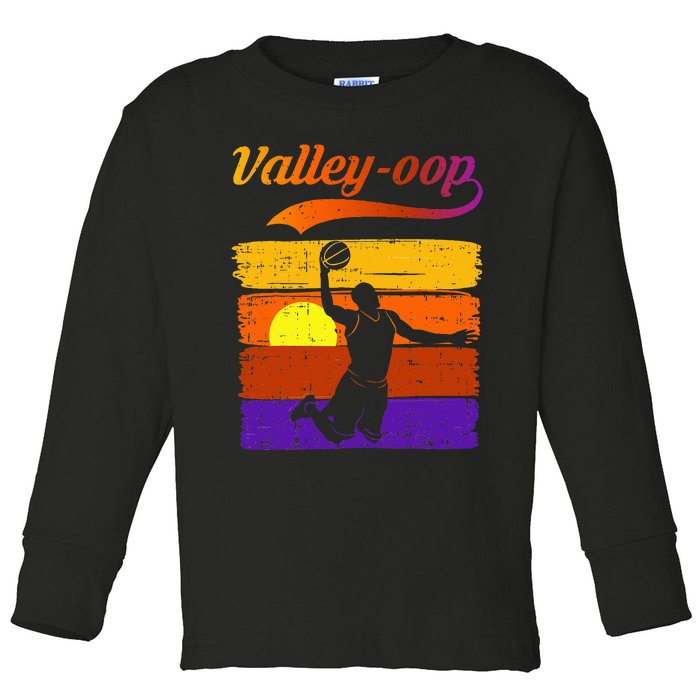 The Valley Oop Phoenix Basketball Toddler Long Sleeve Shirt