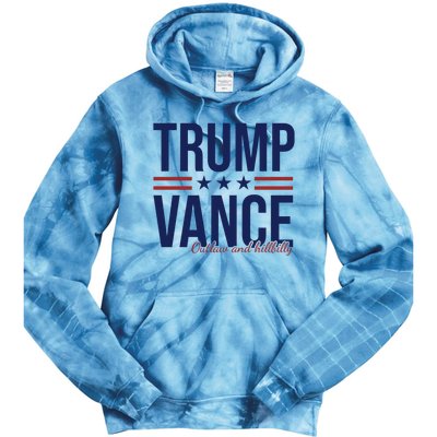 Trump Vance Outlaw And Hillbilly 2024 Election Tie Dye Hoodie