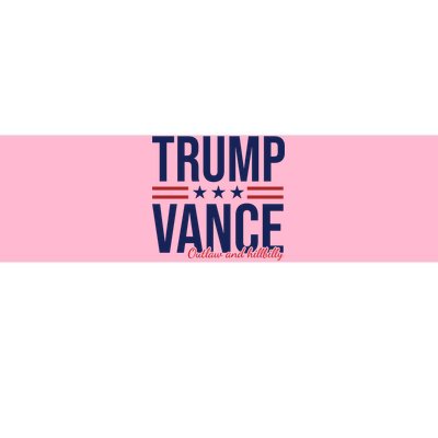 Trump Vance Outlaw And Hillbilly 2024 Election Bumper Sticker