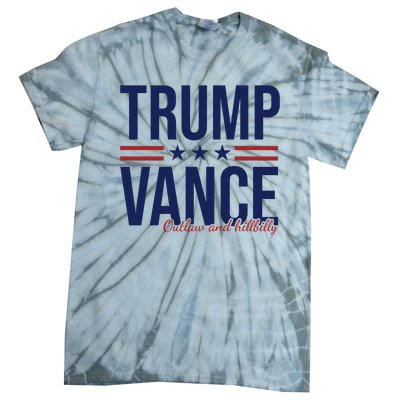 Trump Vance Outlaw And Hillbilly 2024 Election Tie-Dye T-Shirt