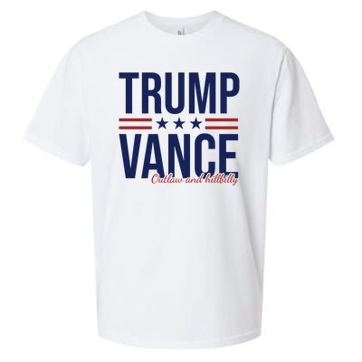 Trump Vance Outlaw And Hillbilly 2024 Election Sueded Cloud Jersey T-Shirt