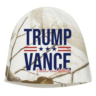 Trump Vance Outlaw And Hillbilly 2024 Election Kati - Camo Knit Beanie