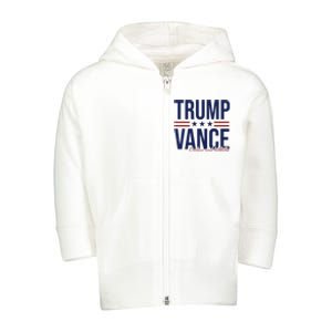 Trump Vance Outlaw And Hillbilly 2024 Election Toddler Zip Fleece Hoodie