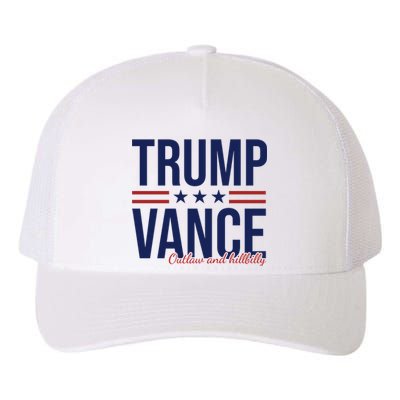 Trump Vance Outlaw And Hillbilly 2024 Election Yupoong Adult 5-Panel Trucker Hat