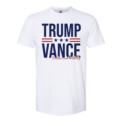 Trump Vance Outlaw And Hillbilly 2024 Election Softstyle CVC T-Shirt