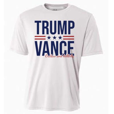 Trump Vance Outlaw And Hillbilly 2024 Election Cooling Performance Crew T-Shirt