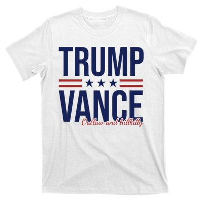 Trump Vance Outlaw And Hillbilly 2024 Election T-Shirt