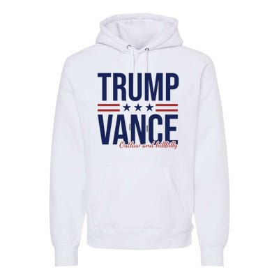 Trump Vance Outlaw And Hillbilly 2024 Election Premium Hoodie