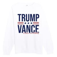 Trump Vance Outlaw And Hillbilly 2024 Election Premium Crewneck Sweatshirt