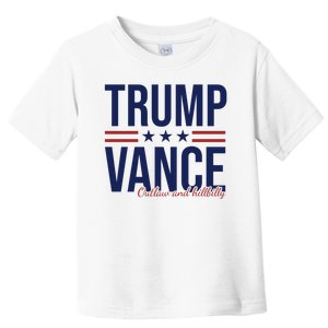 Trump Vance Outlaw And Hillbilly 2024 Election Toddler T-Shirt