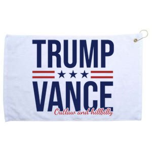 Trump Vance Outlaw And Hillbilly 2024 Election Grommeted Golf Towel