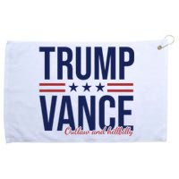 Trump Vance Outlaw And Hillbilly 2024 Election Grommeted Golf Towel