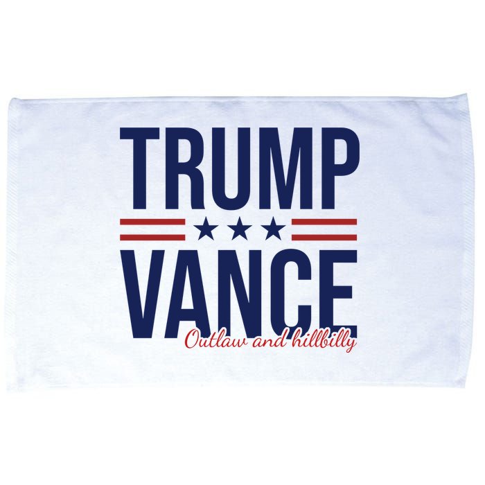 Trump Vance Outlaw And Hillbilly 2024 Election Microfiber Hand Towel