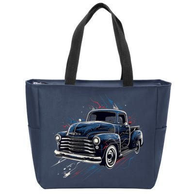 Truck Vintage Old Classic School American Pickup Retro Farm Zip Tote Bag