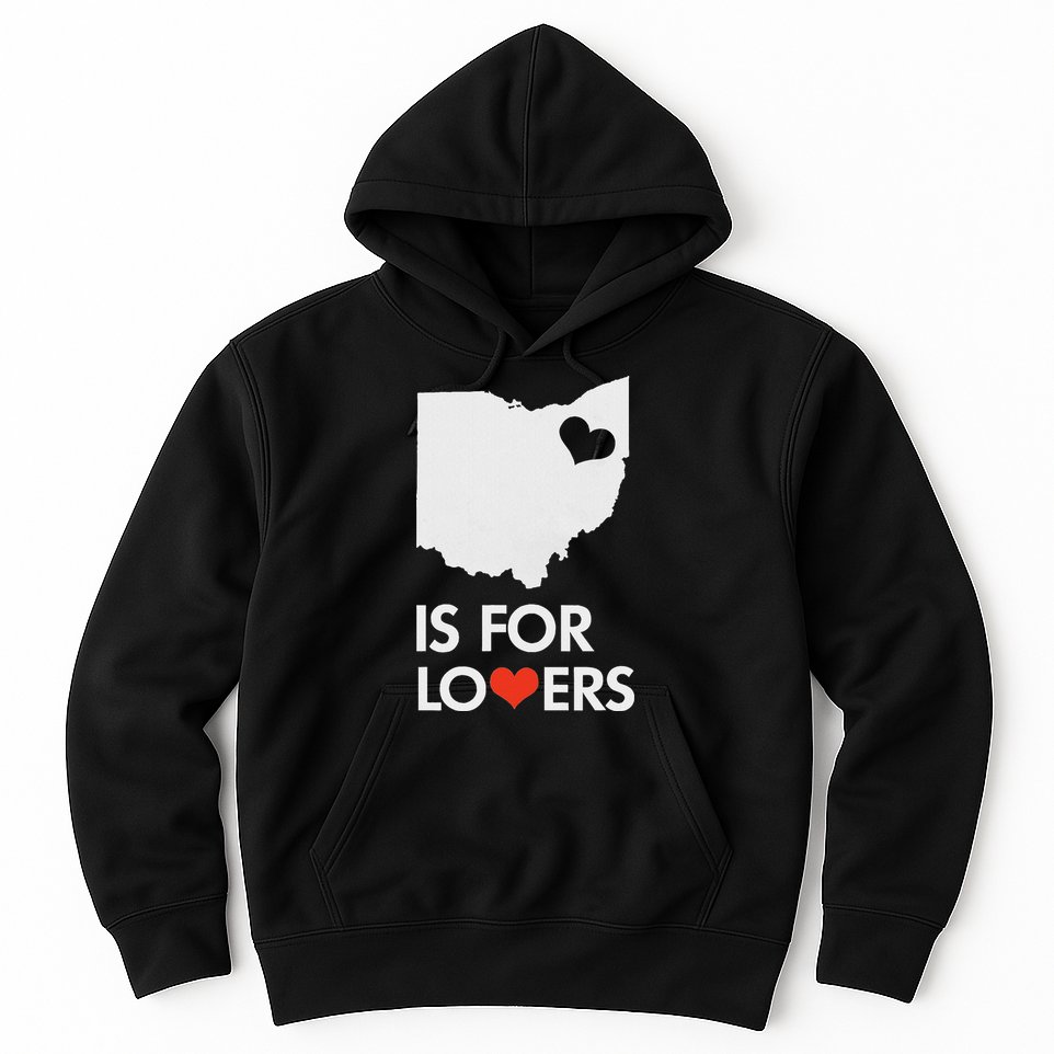 Throwback Vintage Ohio Is For Lovers T Distressed Hoodie