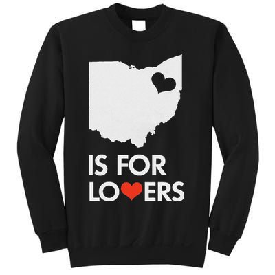 Throwback Vintage Ohio Is For Lovers T Distressed Sweatshirt
