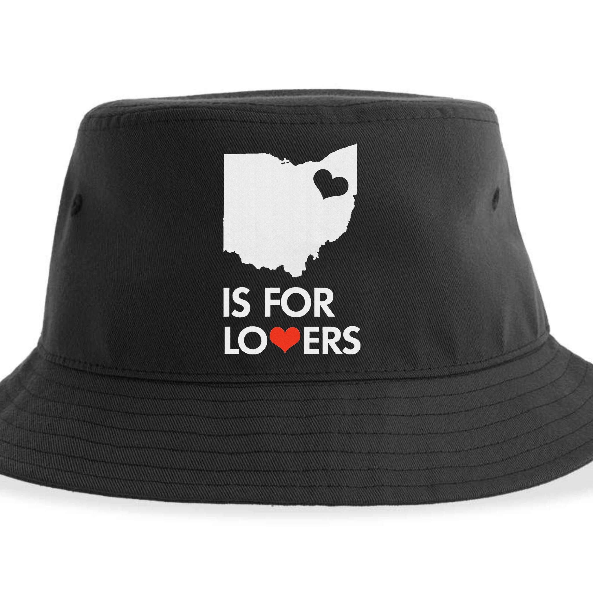 Throwback Vintage Ohio Is For Lovers T Distressed Sustainable Bucket Hat
