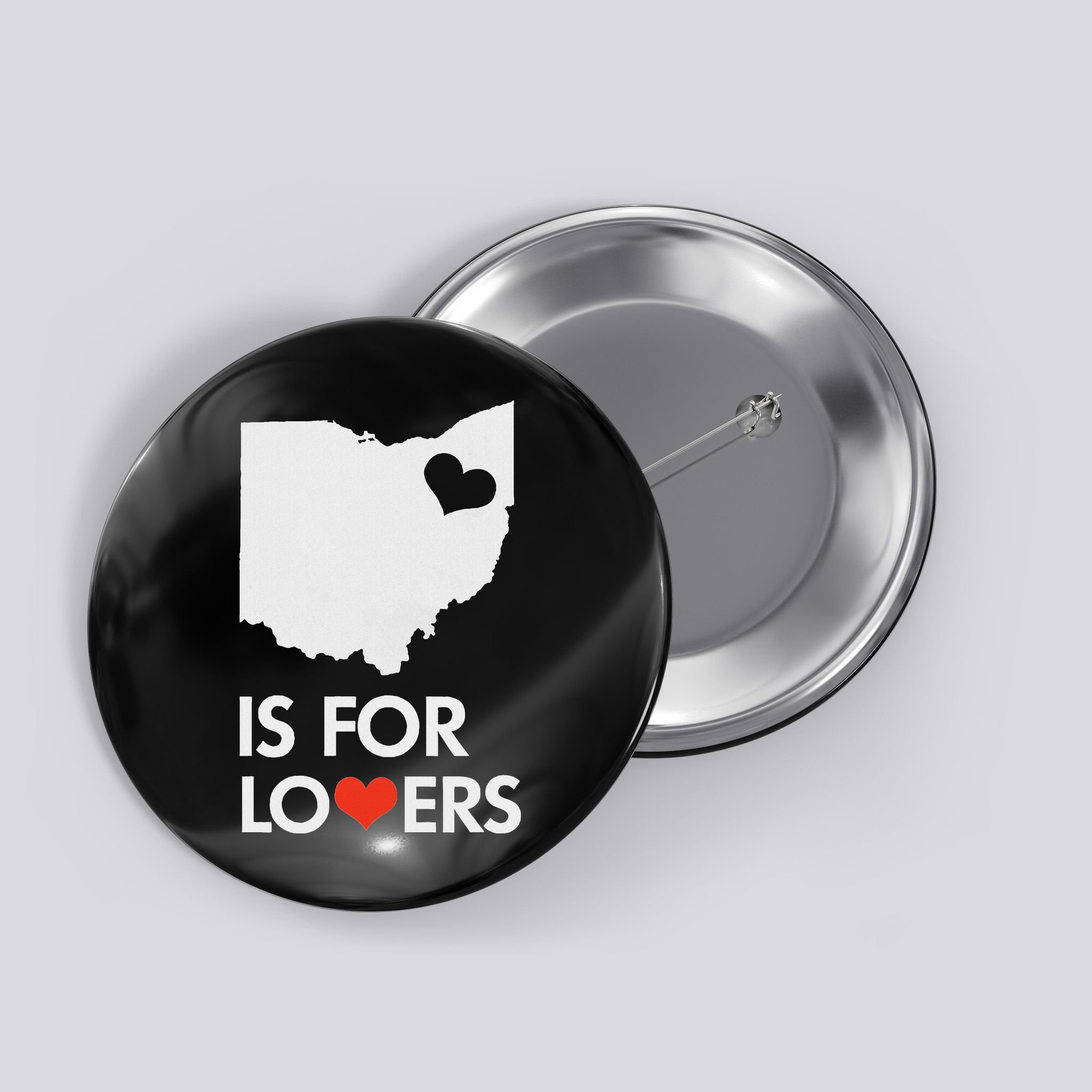 Throwback Vintage Ohio Is For Lovers T Distressed Button