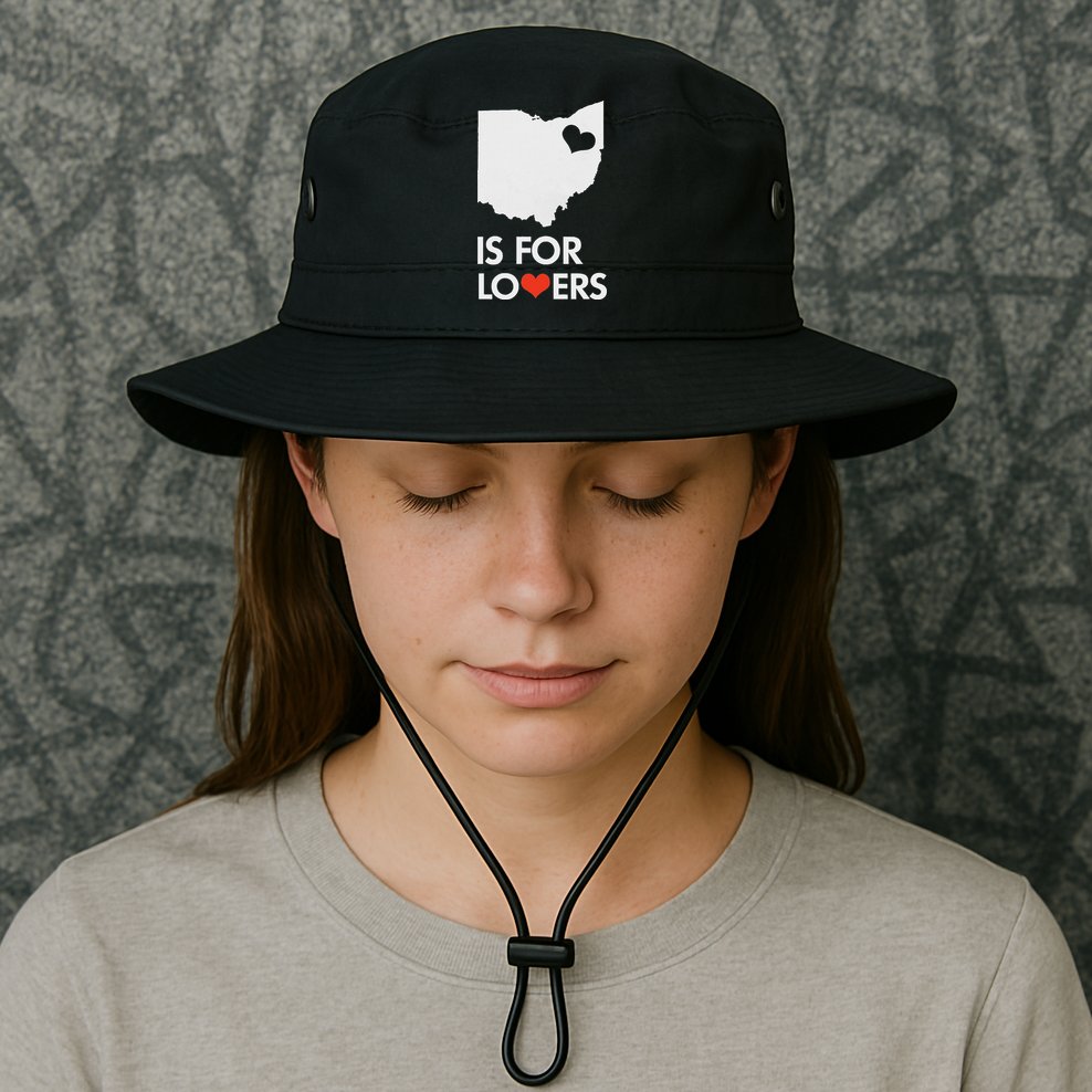 Throwback Vintage Ohio Is For Lovers T Distressed Bucket Hat