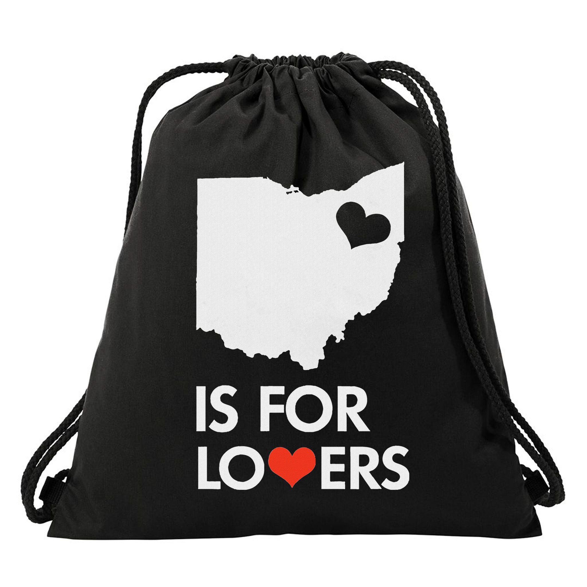 Throwback Vintage Ohio Is For Lovers T Distressed Drawstring Bag
