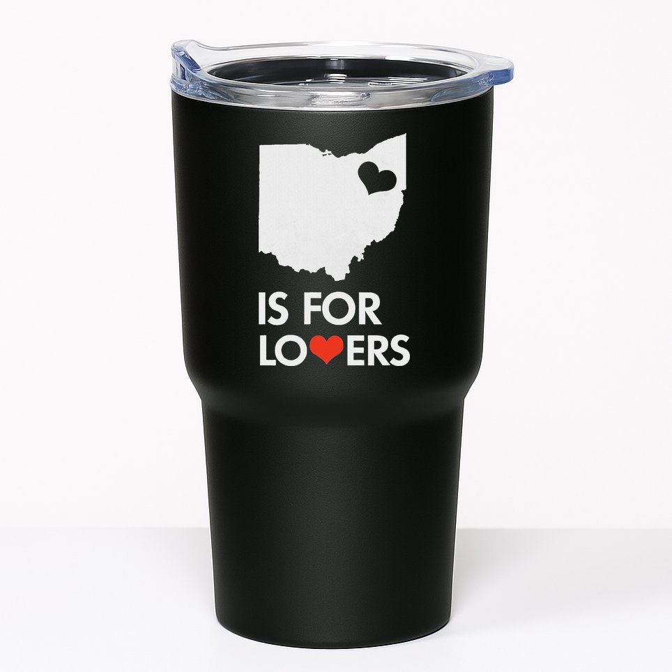 Throwback Vintage Ohio Is For Lovers T Distressed Tumbler