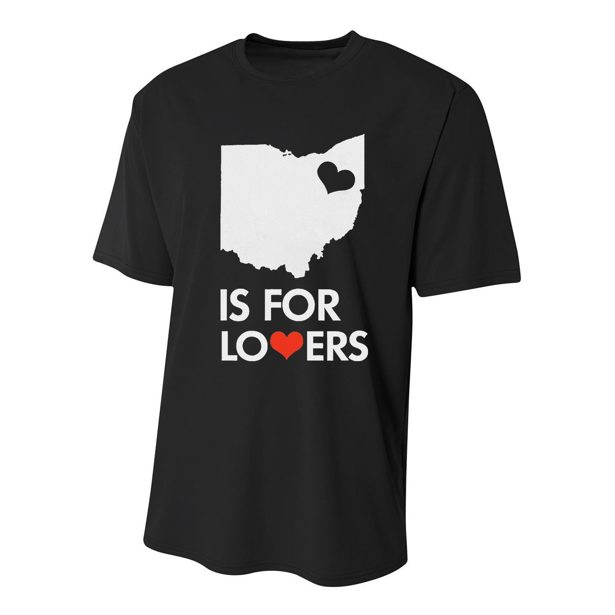 Throwback Vintage Ohio Is For Lovers T Distressed Youth Performance Sprint T-Shirt