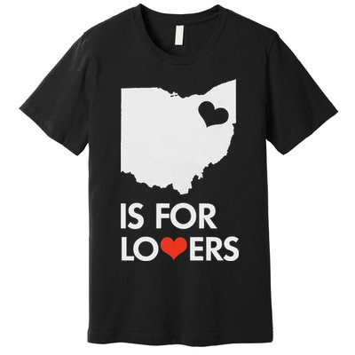 Throwback Vintage Ohio Is For Lovers T Distressed Premium T-Shirt